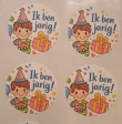 Sticker ik ben jarig 