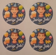 Sticker jarige job 