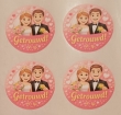 Sticker getrouwd 