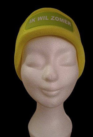 ik wil zomer  fluor geel 