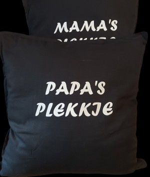 Kussen Mama/Papa's Plekje 