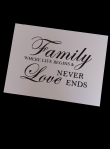 Tekstbord Familie 