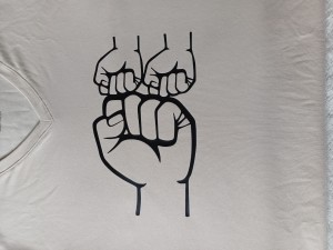 T shirt met boks en naam 