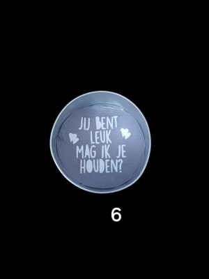 Wenslichtje jij bent leuk grijs 