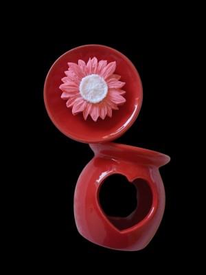 Brander met waxmelt bloem 