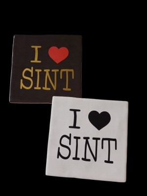 Tegeltje I  love Sint 