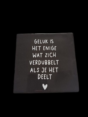 Tegeltje geluk verdubbelt 