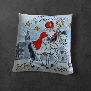 Kussen welkom sinterklaas 