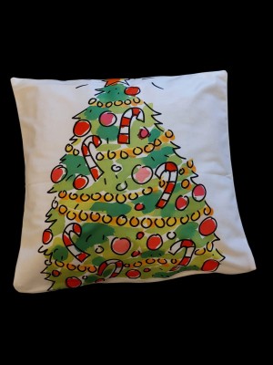 Kussen kerstboom 