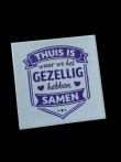 Tegel thuis is gezellig