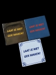 Tegel laat je niet gek maken